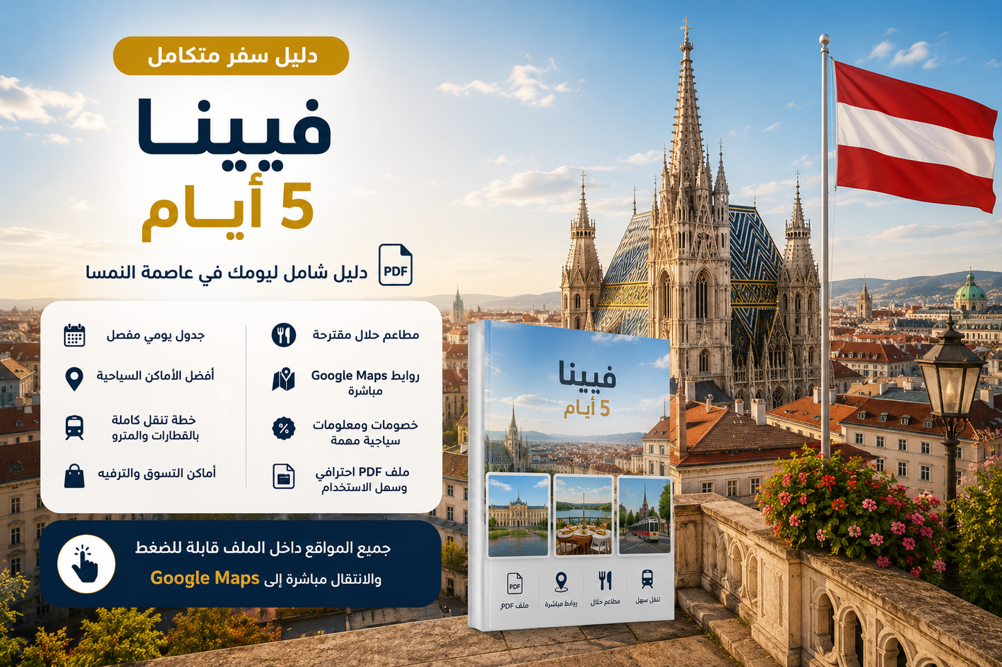 رحلة فيينا الفاخرة 5 أيام | دليل رقمي PDF